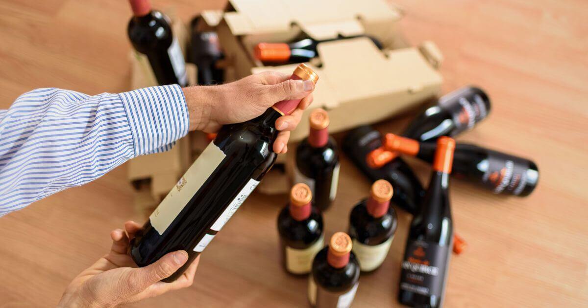 packing wine bottles