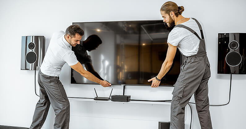 Moving a tv with professional movers