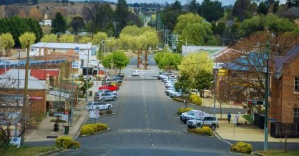 Small town main street